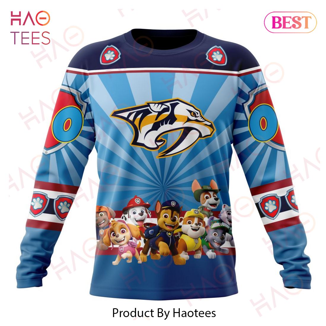 NHL Nashville Predators Special Paw Patrol Kits Hoodie NHL Nashville Predators Special Paw Patrol Kits Hoodie