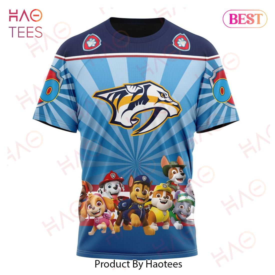 NHL Nashville Predators Special Paw Patrol Kits Hoodie NHL Nashville Predators Special Paw Patrol Kits Hoodie