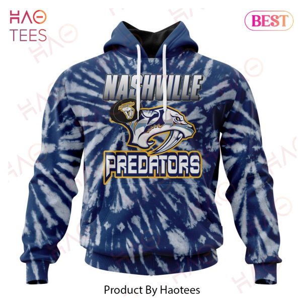 NHL Nashville Predators Special Retro Vintage Tie – Dye Hoodie