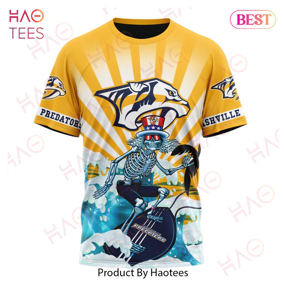 NHL Nashville Predators Specialized Kits For The Grateful Dead Hoodie