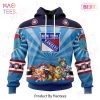 NHL New York Rangers Mix Grateful Dead Personalized Name & Number Specialized Concepts Kits Hoodie