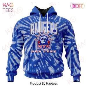 NHL New York Rangers Special Retro Vintage Tie – Dye Hoodie