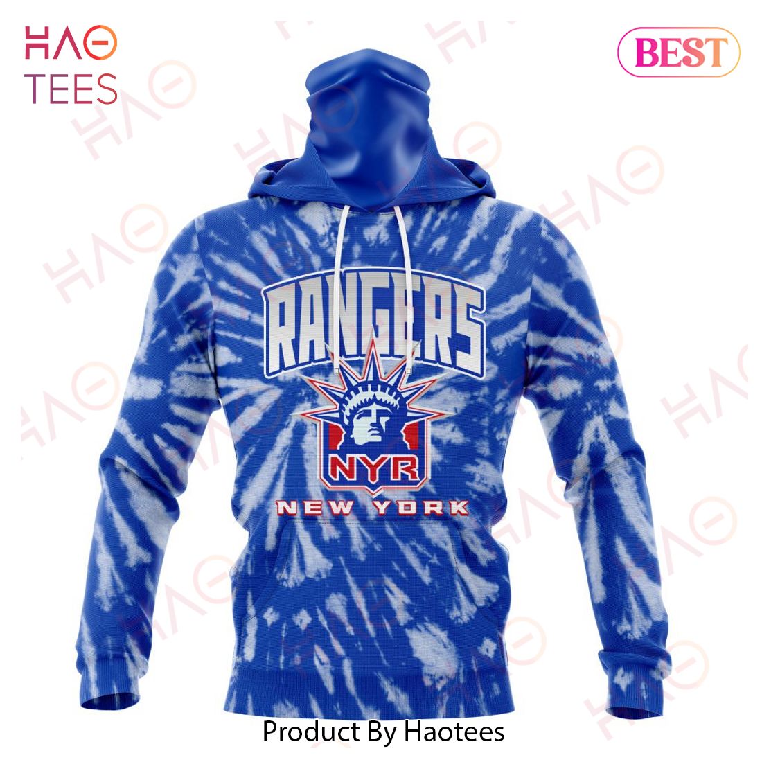 NHL New York Rangers Special Retro Vintage Tie - Dye Hoodie NHL New York Rangers Special Retro Vintage Tie - Dye Hoodie