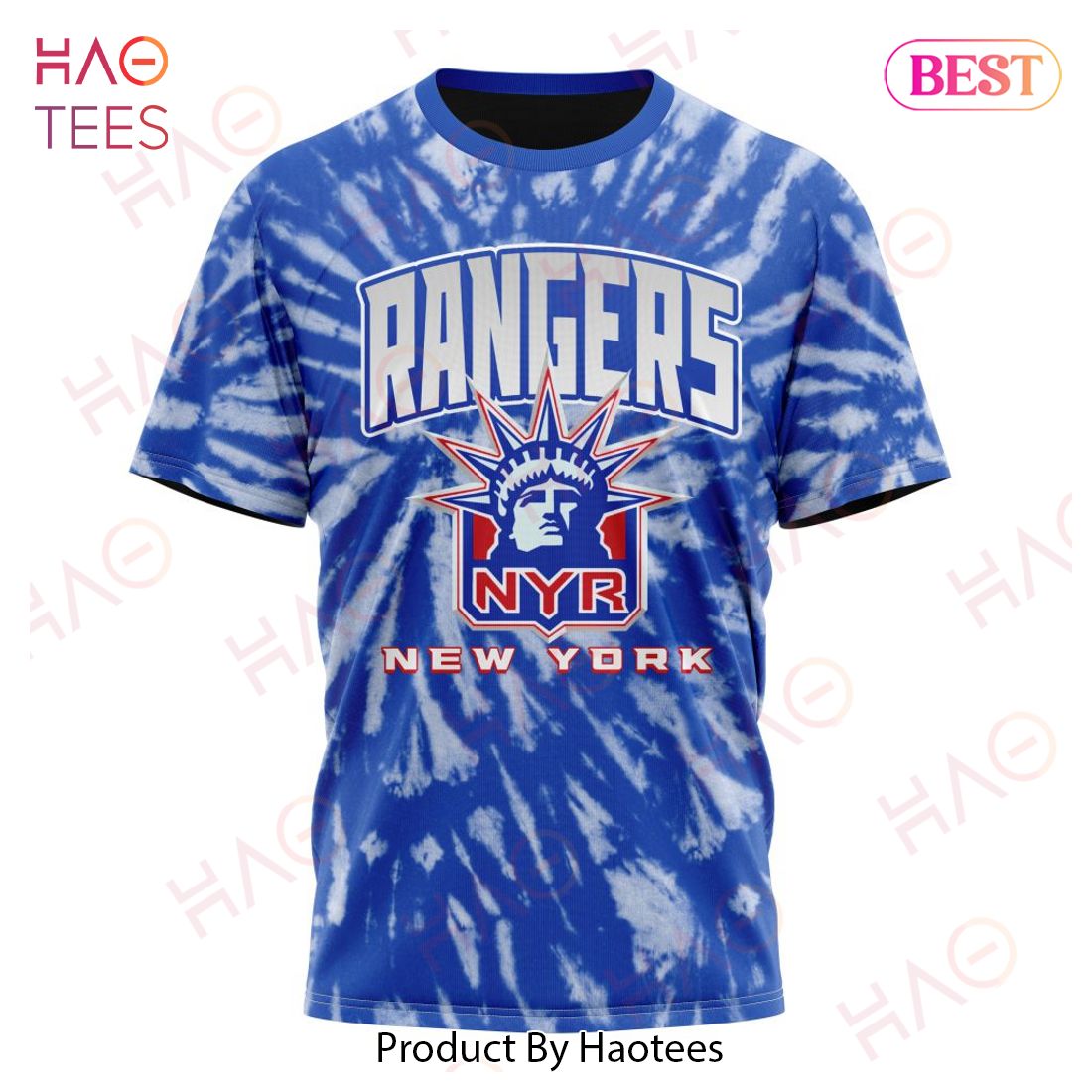 NHL New York Rangers Special Retro Vintage Tie - Dye Hoodie NHL New York Rangers Special Retro Vintage Tie - Dye Hoodie