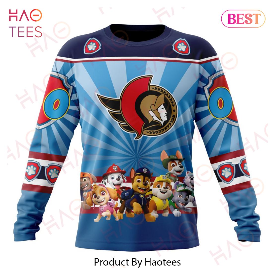 NHL Ottawa Senators Special Paw Patrol Kits Hoodie NHL Ottawa Senators Special Paw Patrol Kits Hoodie
