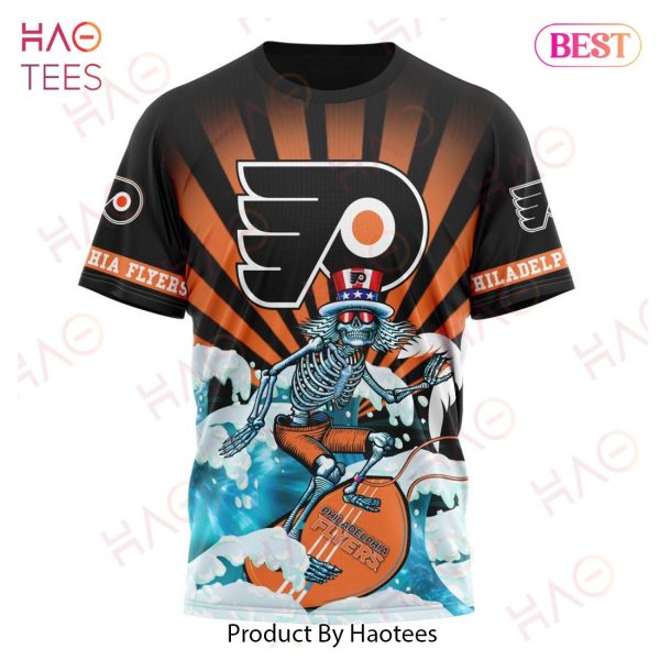 NHL Philadelphia Flyers Specialized Kits For The Grateful Dead Hoodie
