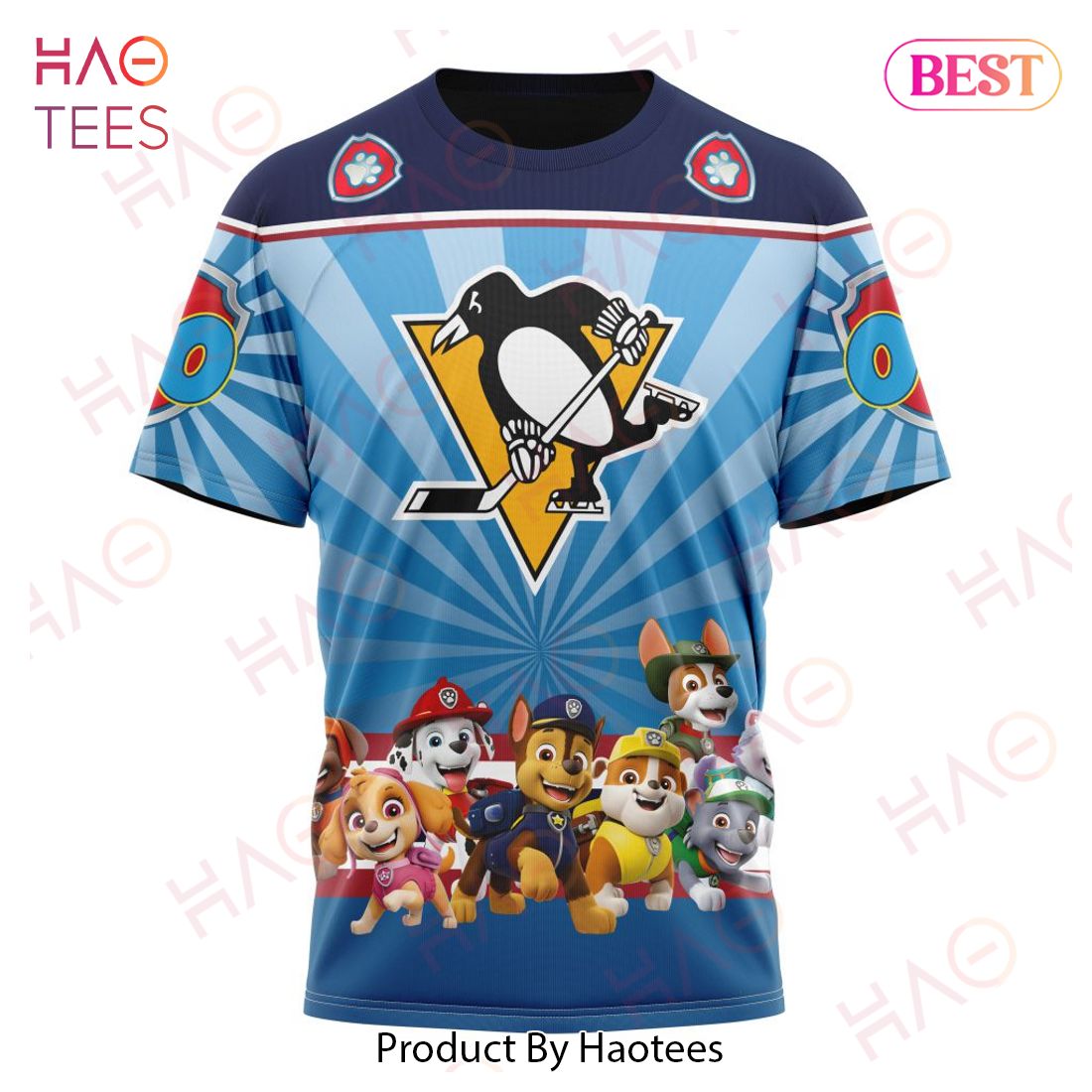 NHL Pittsburgh Penguins Special Paw Patrol Kits Hoodie NHL Pittsburgh Penguins Special Paw Patrol Kits Hoodie