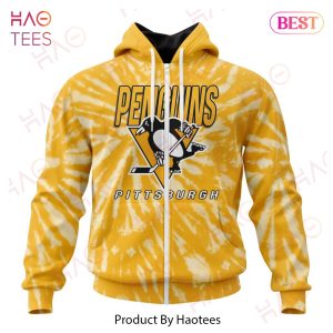 NHL Pittsburgh Penguins Special Retro Vintage Tie – Dye Hoodie