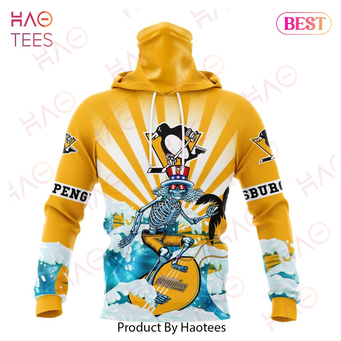 NHL Pittsburgh Penguins Specialized Kits For The Grateful Dead Hoodie
