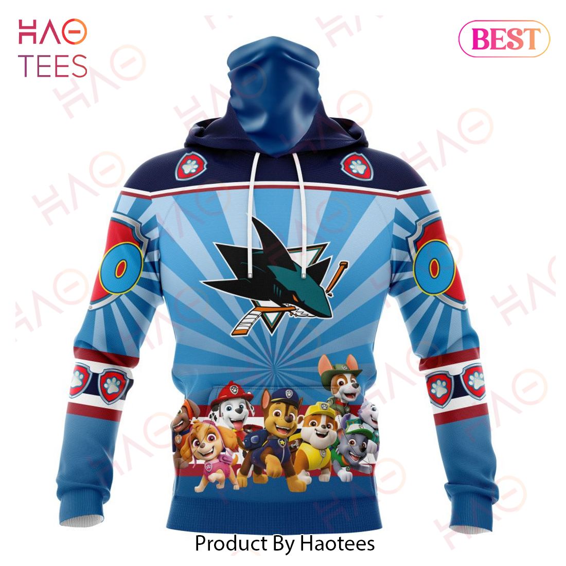 NHL San Jose Sharks Special Paw Patrol Kits Hoodie NHL San Jose Sharks Special Paw Patrol Kits Hoodie