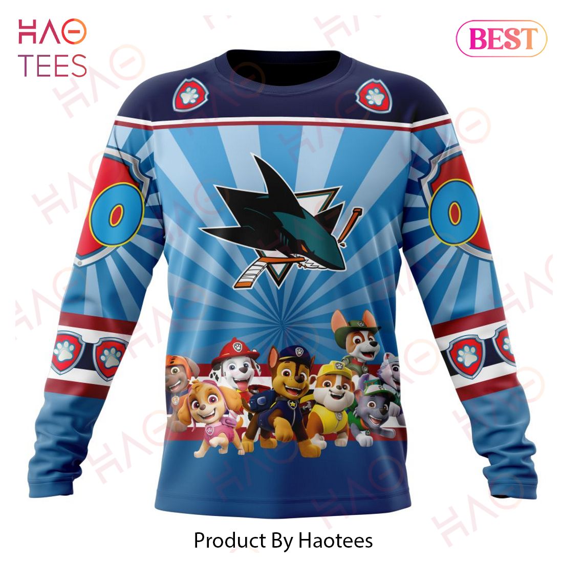 NHL San Jose Sharks Special Paw Patrol Kits Hoodie NHL San Jose Sharks Special Paw Patrol Kits Hoodie