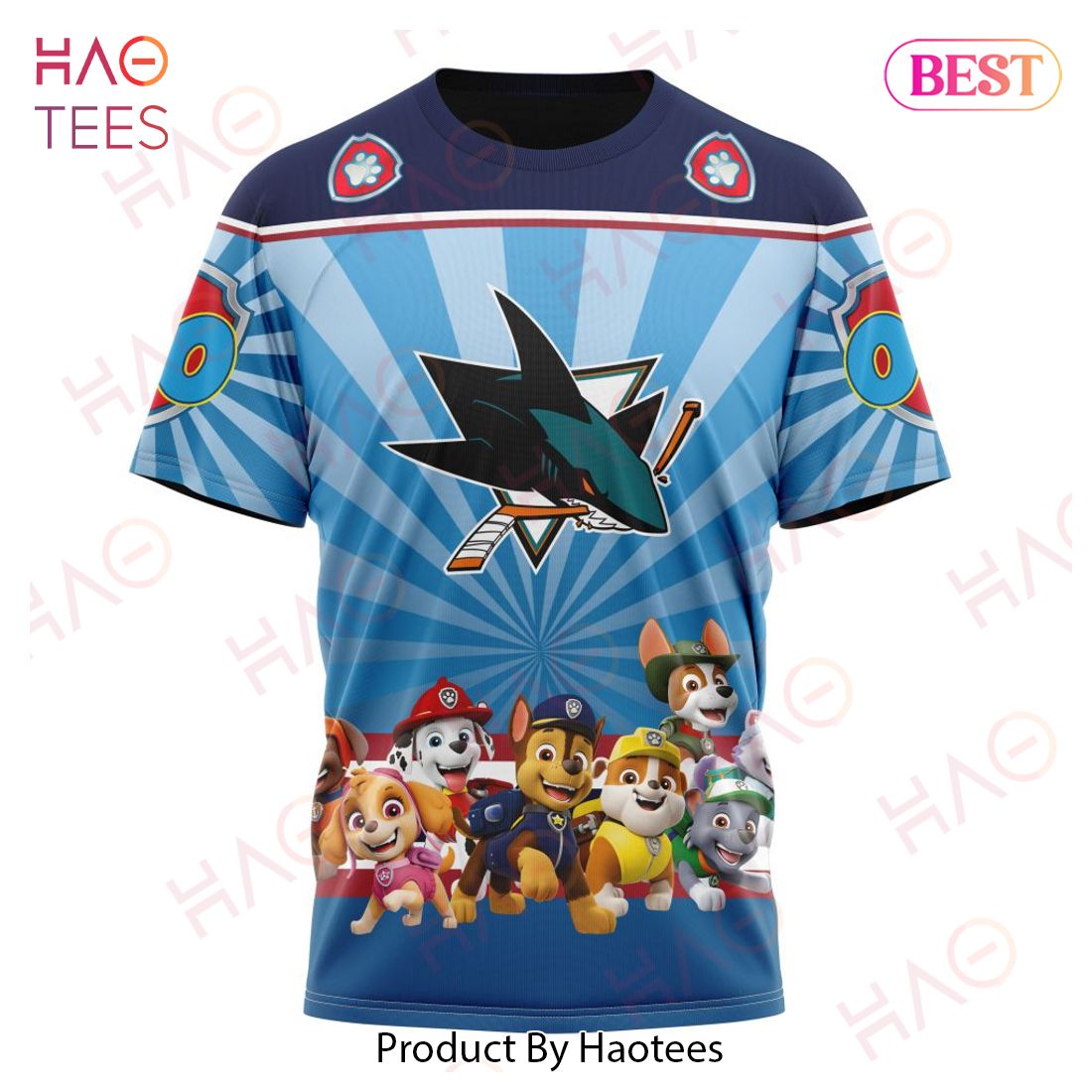 NHL San Jose Sharks Special Paw Patrol Kits Hoodie NHL San Jose Sharks Special Paw Patrol Kits Hoodie