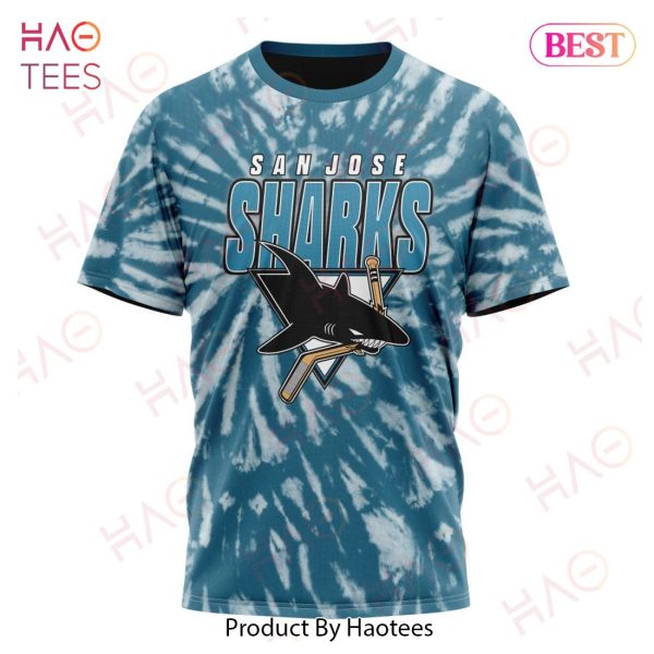 NHL San Jose Sharks Special Retro Vintage Tie – Dye Hoodie