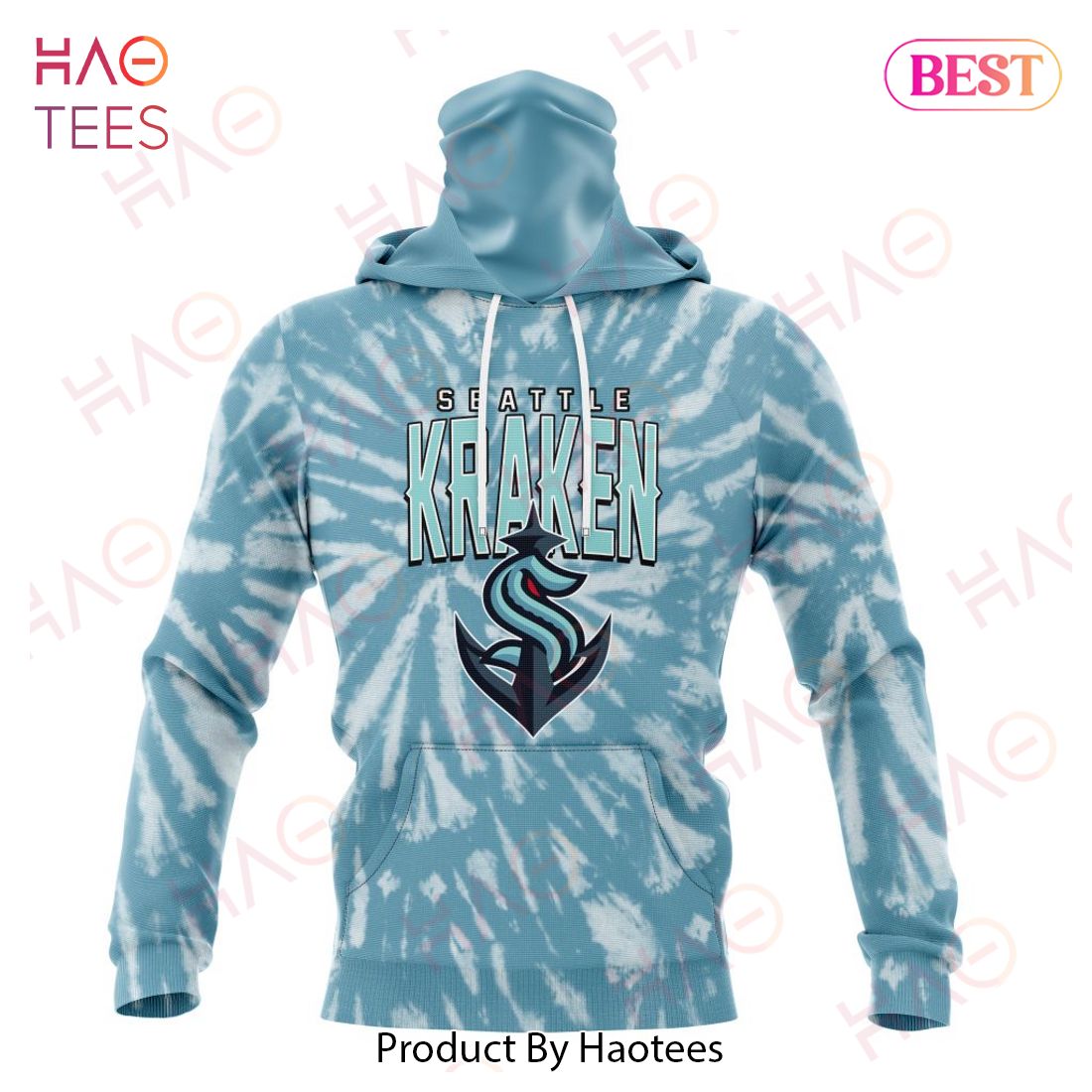 NHL Seattle Kraken Special Retro Vintage Tie - Dye Hoodie NHL Seattle Kraken Special Retro Vintage Tie - Dye Hoodie