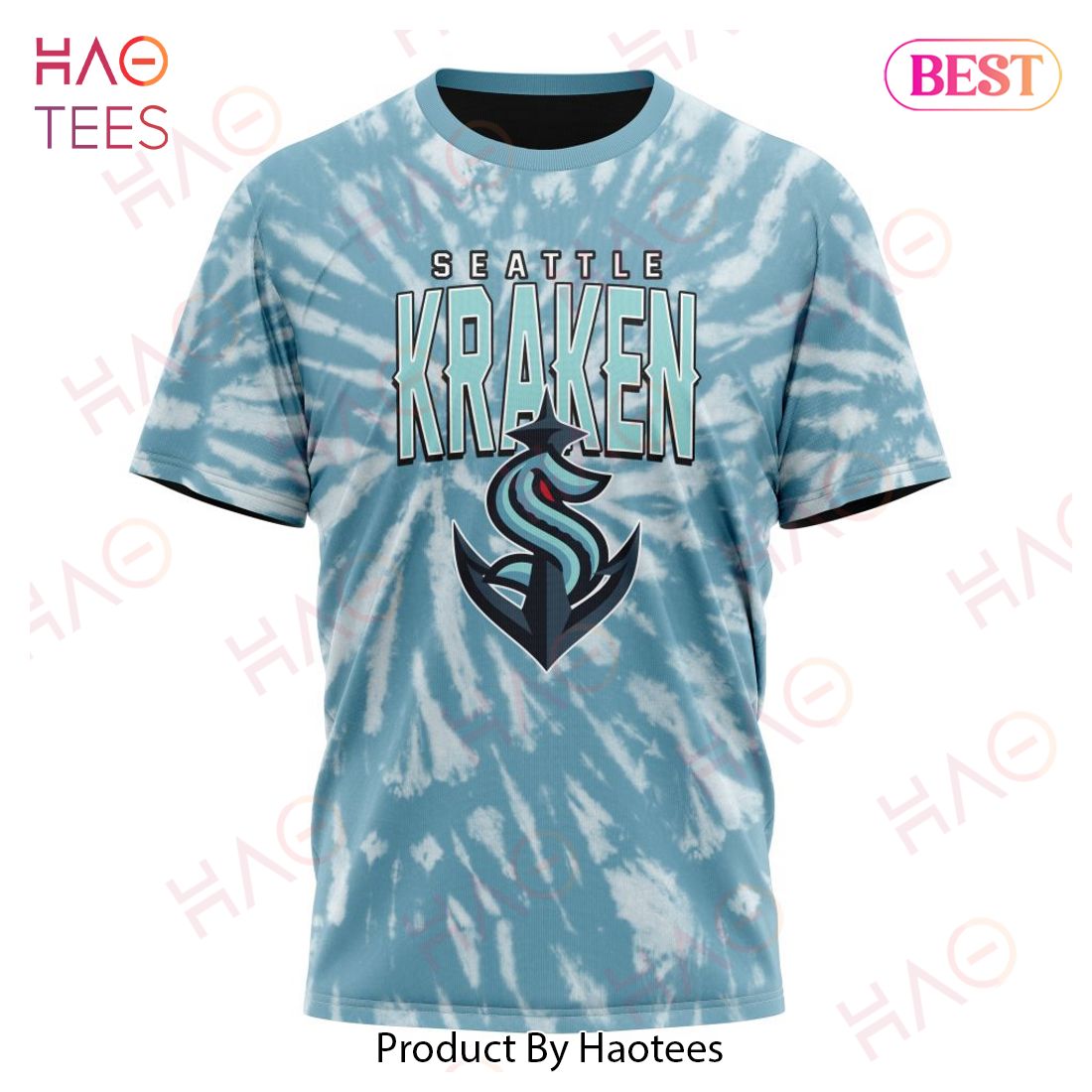 NHL Seattle Kraken Special Retro Vintage Tie - Dye Hoodie NHL Seattle Kraken Special Retro Vintage Tie - Dye Hoodie