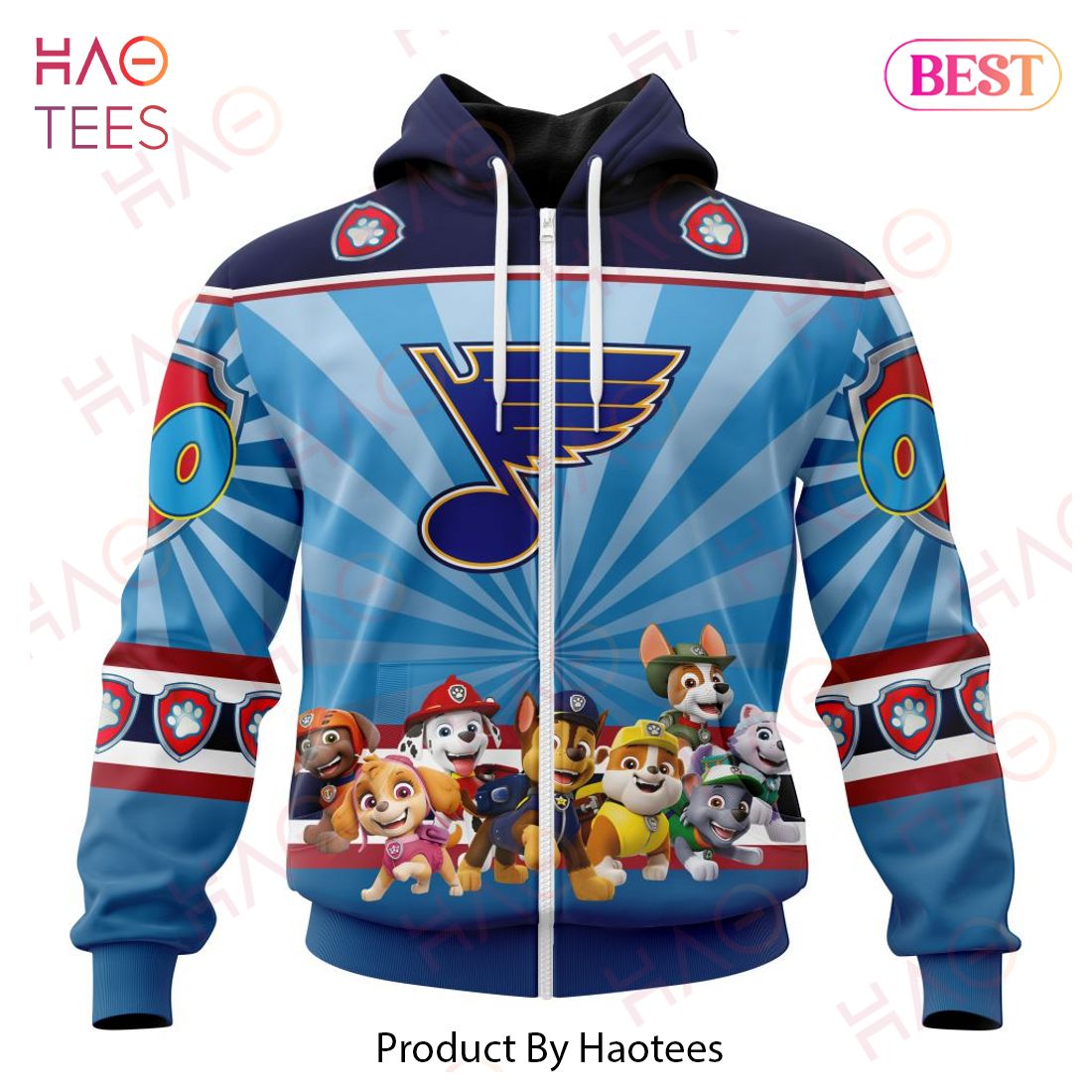 NHL St Louis Blues Special Paw Patrol Kits Hoodie NHL St Louis Blues Special Paw Patrol Kits Hoodie