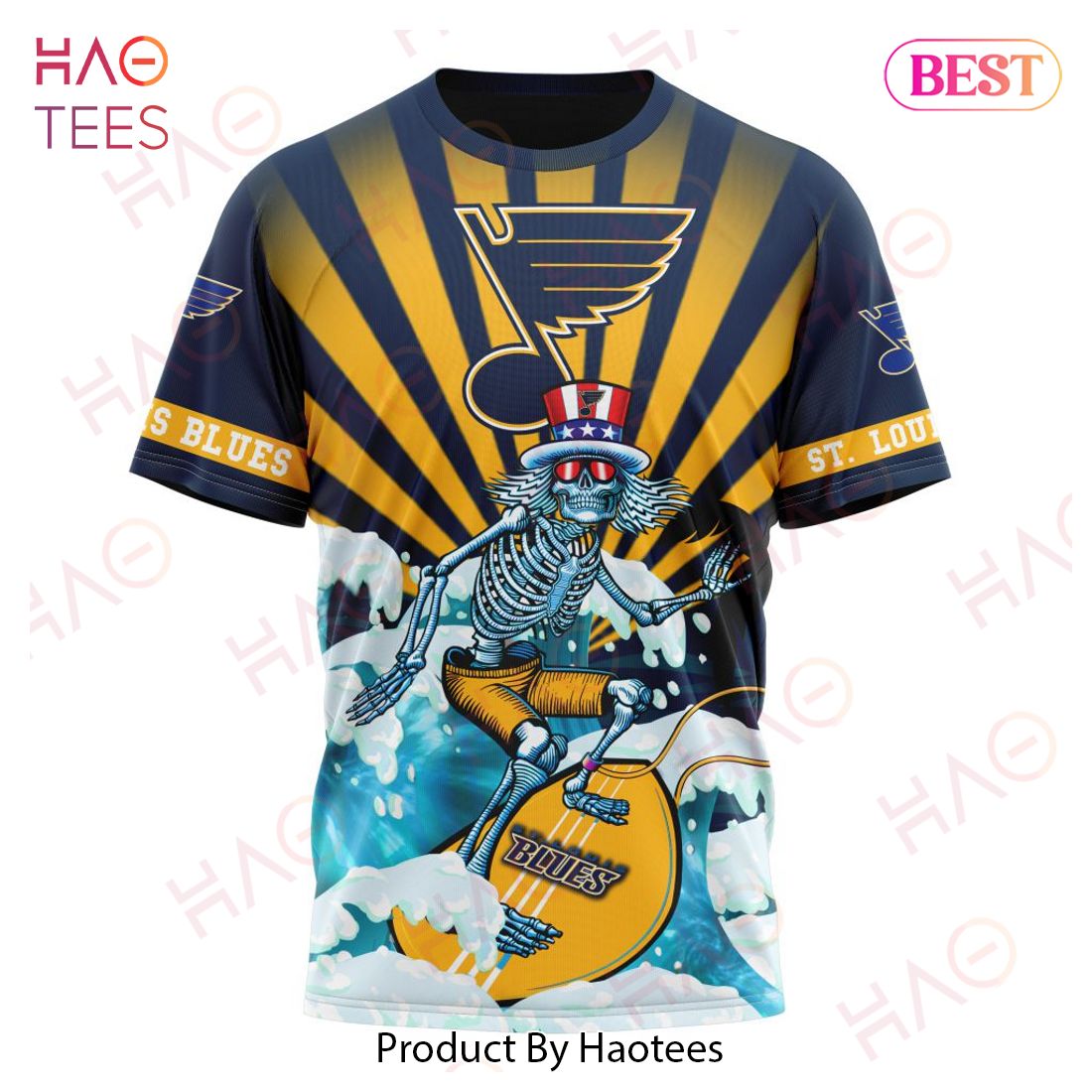 NHL St. Louis Blues Specialized Kits For The Grateful Dead Hoodie