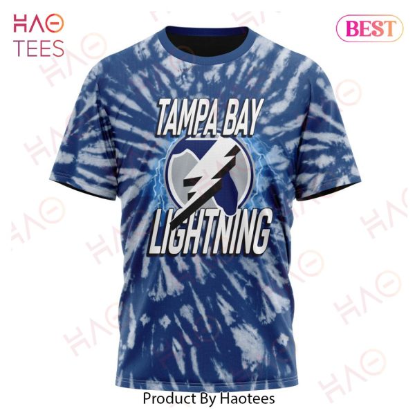 NHL Tampa Bay Lightning Special Retro Vintage Tie – Dye Hoodie