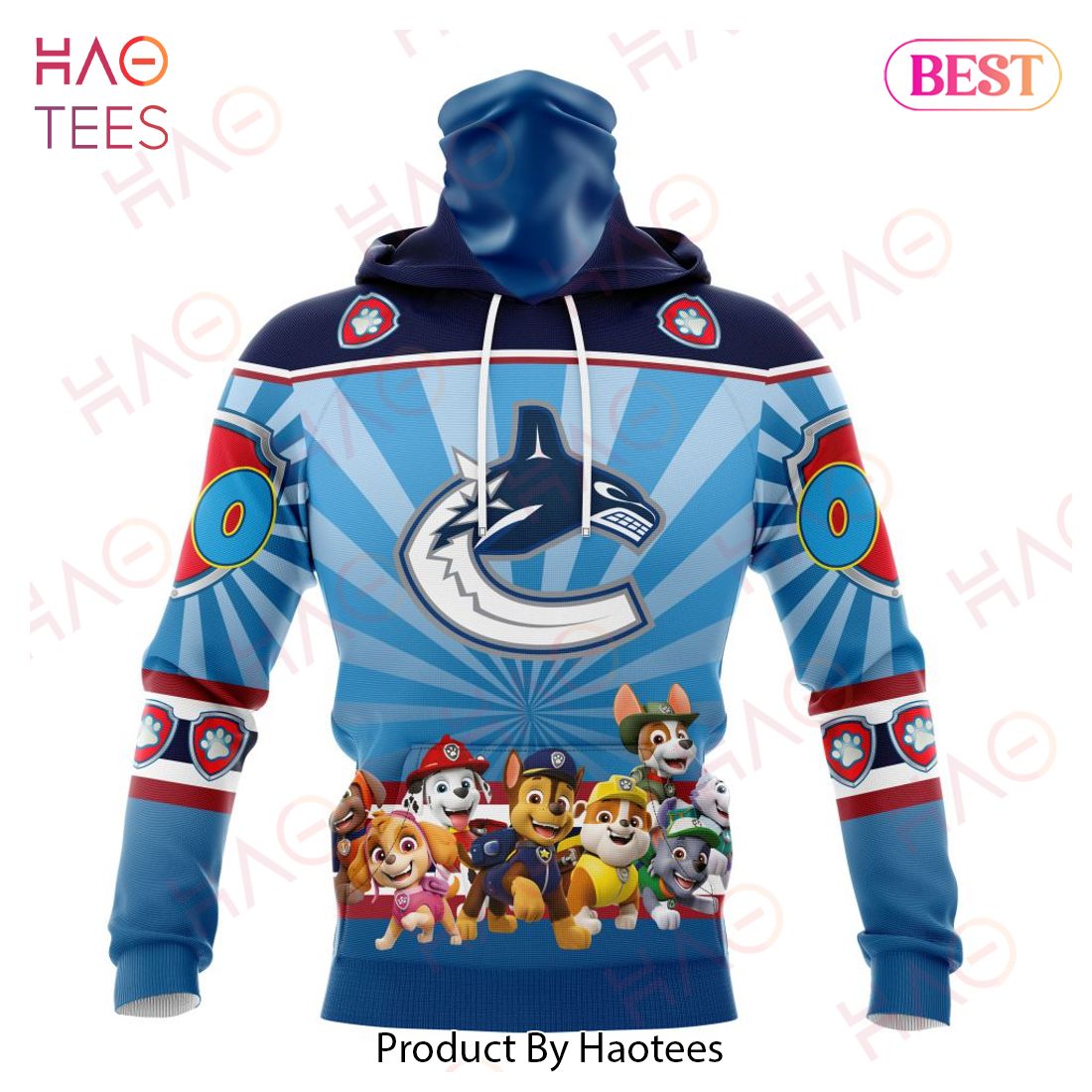 Paw patrol hooded on sale shirt