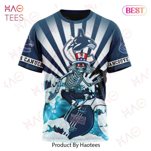 NHL Vancouver Canucks Specialized Kits For The Grateful Dead Hoodie