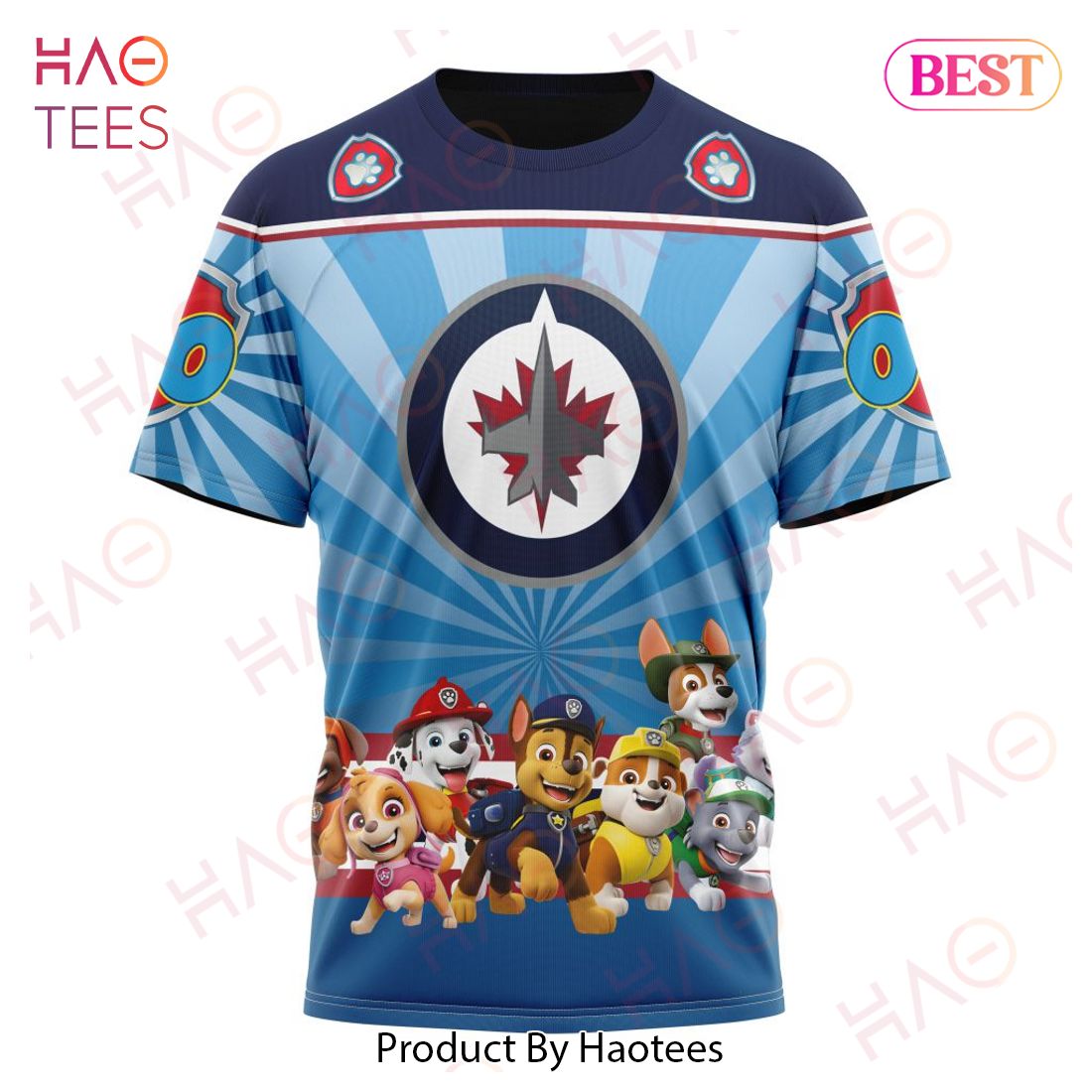 NHL Winnipeg Jets Special Paw Patrol Kits Hoodie