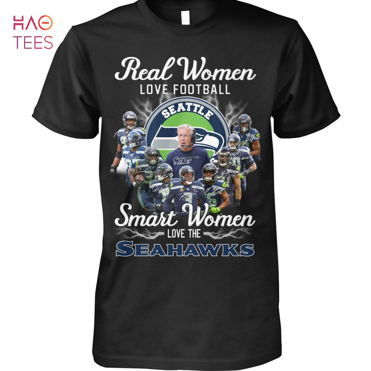 Real Women Love Football Seattlr Smart Women Love The Seahawks Shirt
