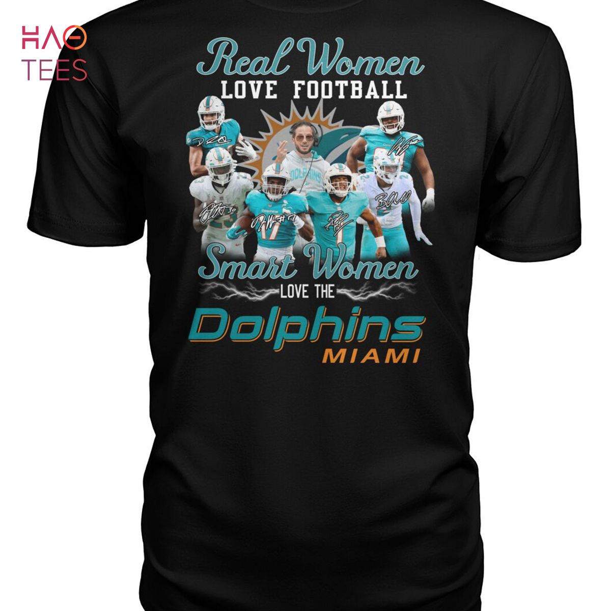Real Women Love Football Smart Women Love The Dolphins Miami Shirt Real Women Love Football Smart Women Love The Dolphins Miami Shirt