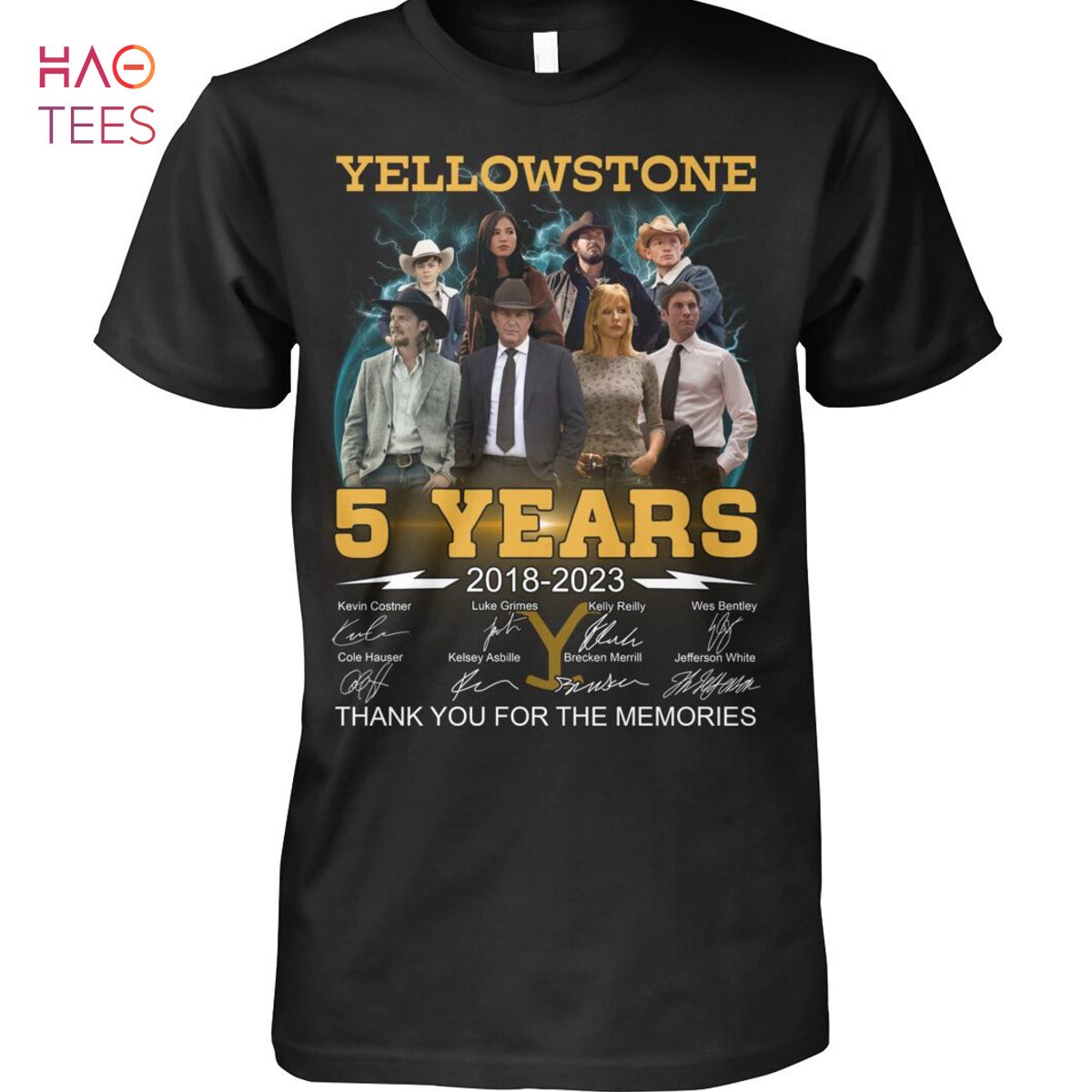 Yellowstone 5 Years 2018-2023 Thank You For The Memories Shirt