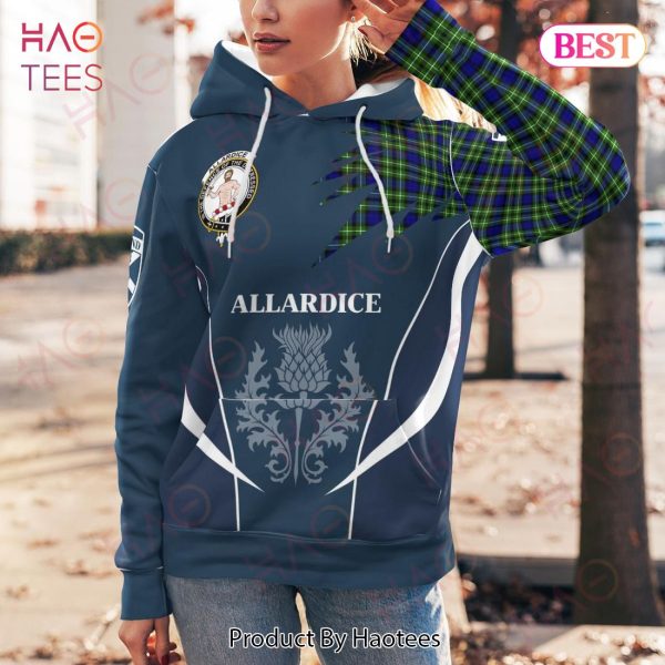 Allardice Clan Badge Rampant Lion Hoodie