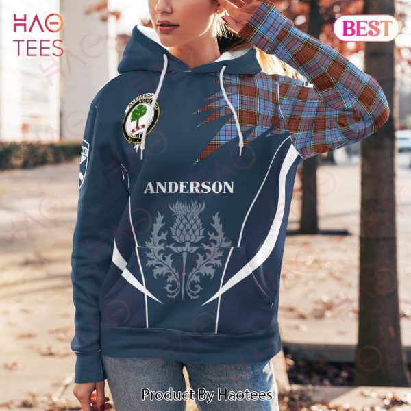 Anderson Clan Badge Rampant Lion Hoodie