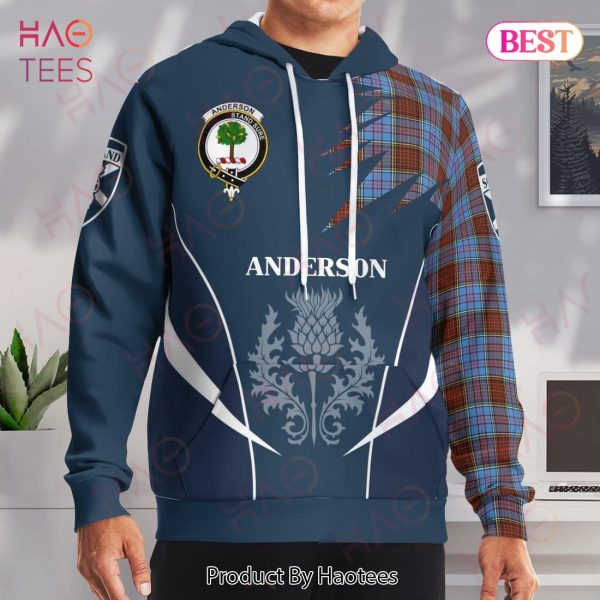 Anderson Clan Badge Rampant Lion Hoodie