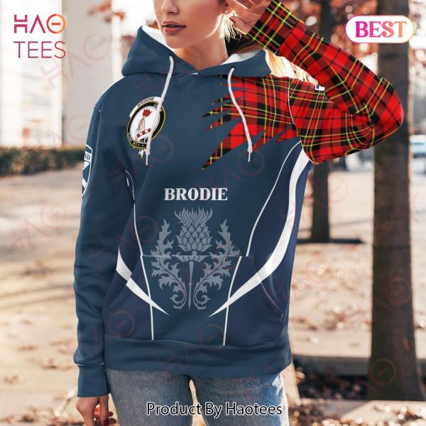 Brodie Clan Badge Rampant Lion Hoodie