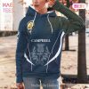Cameron Clan Badge Rampant Lion Hoodie