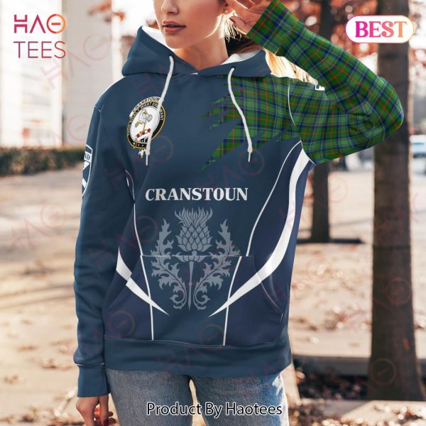 Cranstoun Clan Badge Rampant Lion Hoodie