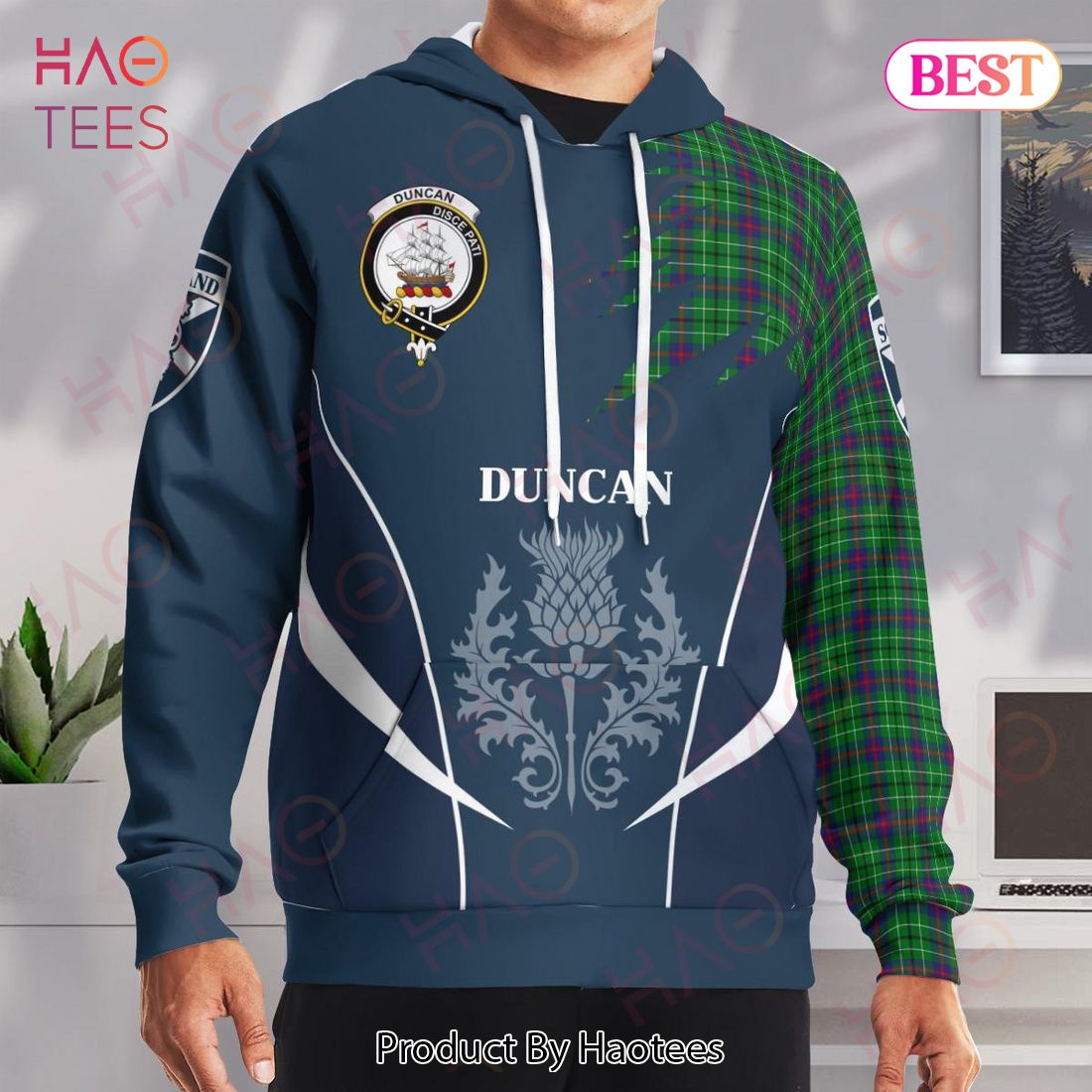 Duncan Clan Badge Rampant Lion Hoodie Duncan Clan Badge Rampant Lion Hoodie