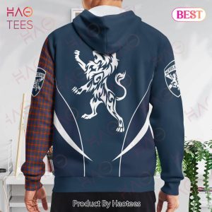 Fraser Of Lovat Clan Badge Rampant Lion Hoodie