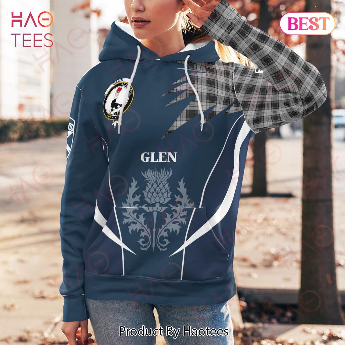 Glen Clan Badge Rampant Lion Hoodie Glen Clan Badge Rampant Lion Hoodie