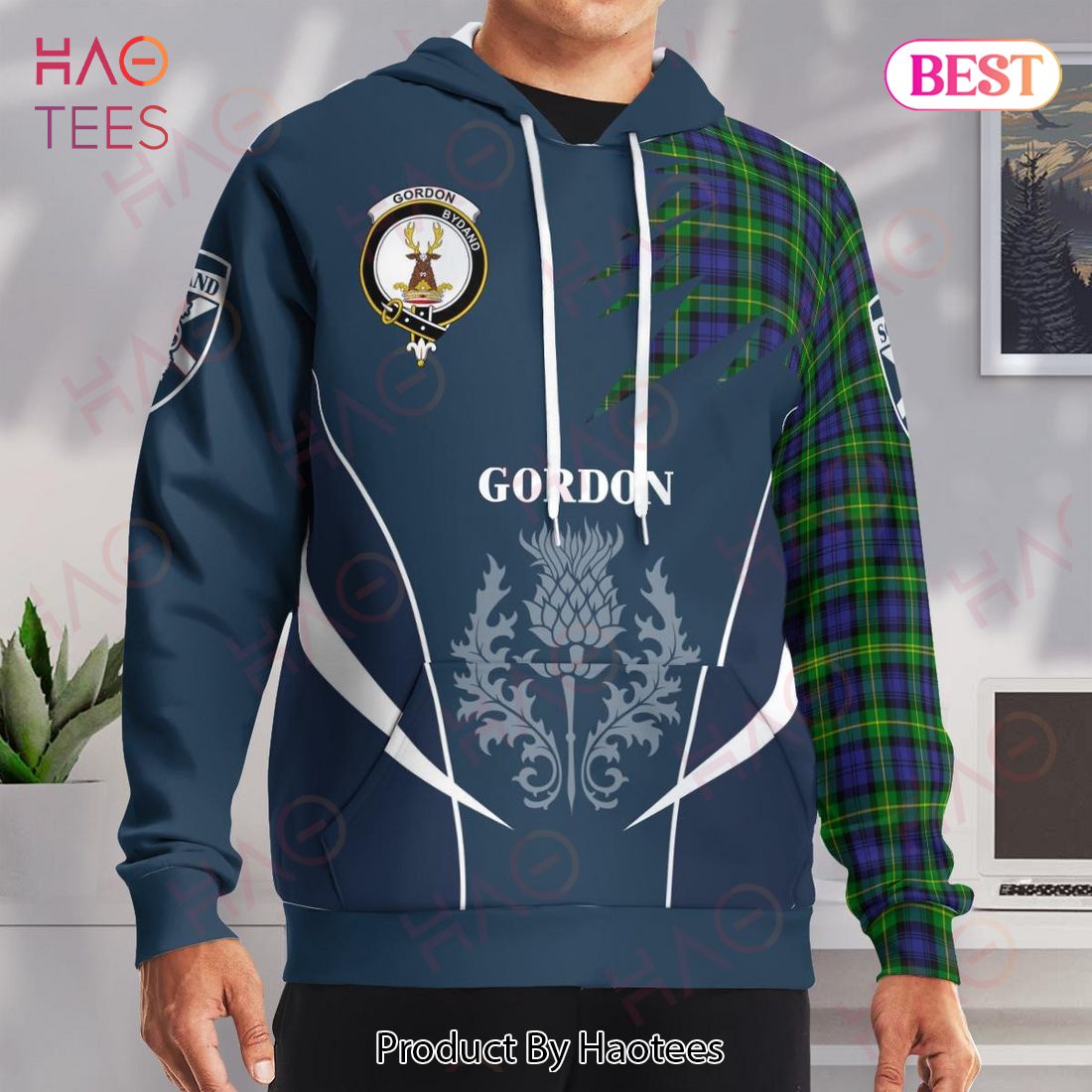 Gordon Clan Badge Rampant Lion Hoodie Gordon Clan Badge Rampant Lion Hoodie