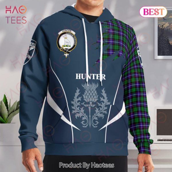 Hunter Clan Badge Rampant Lion Hoodie