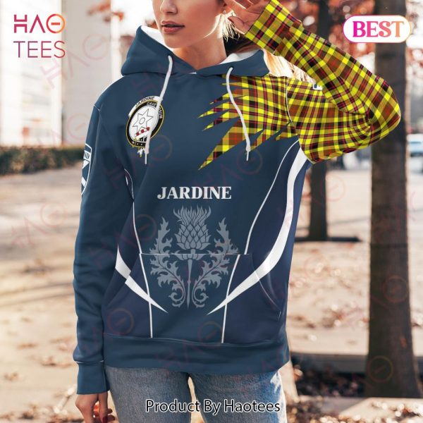 Jardine Clan Badge Rampant Lion Hoodie