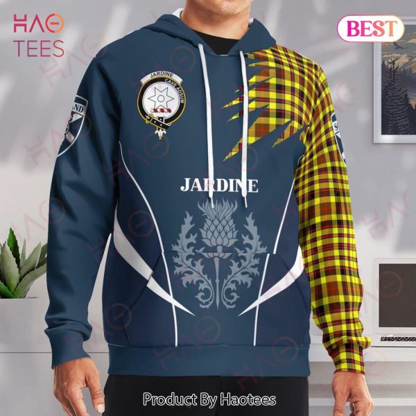 Jardine Clan Badge Rampant Lion Hoodie