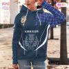 Laing Clan Badge Rampant Lion Hoodie
