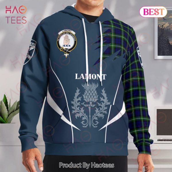 Lamont Clan Badge Rampant Lion Hoodie