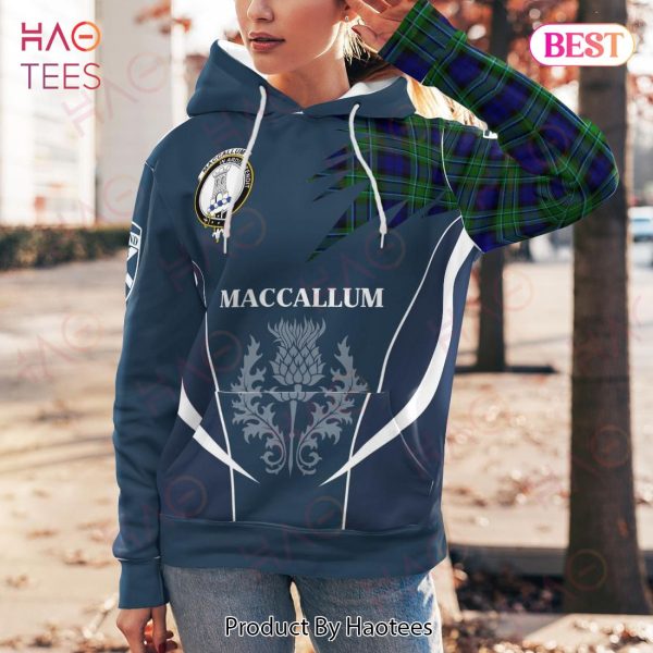 Maccallum Clan Badge Rampant Lion Hoodie