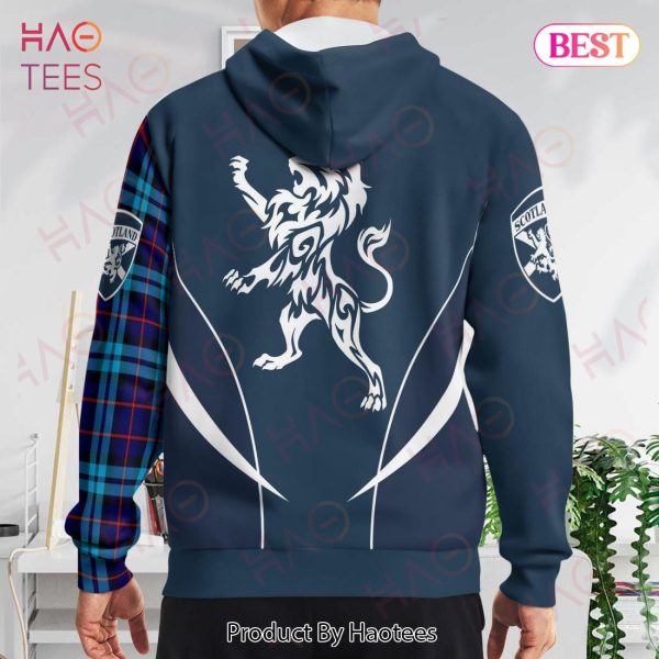 Maccorquodale Clan Badge Rampant Lion Hoodie