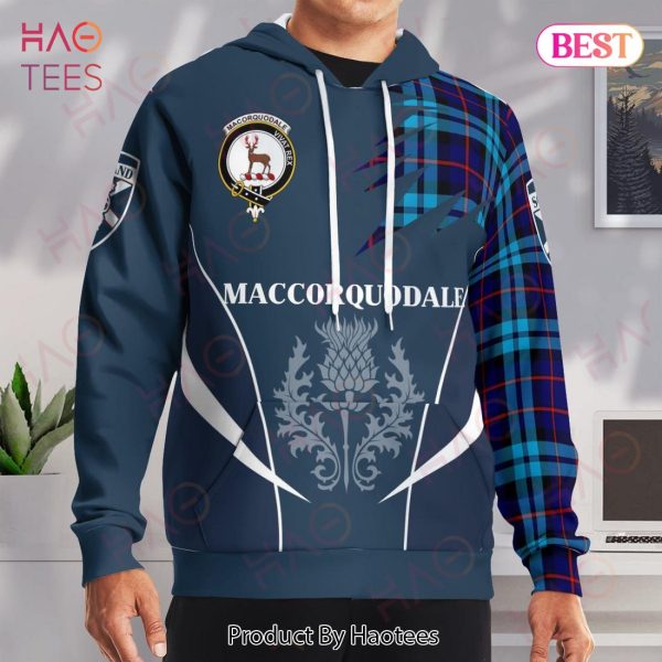 Maccorquodale Clan Badge Rampant Lion Hoodie