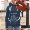 Maxwell Clan Badge Rampant Lion Hoodie