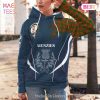 Melville Clan Badge Rampant Lion Hoodie