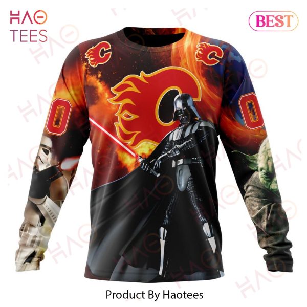 NHL Calgary Flames Specialized Design X Star War Hoodie