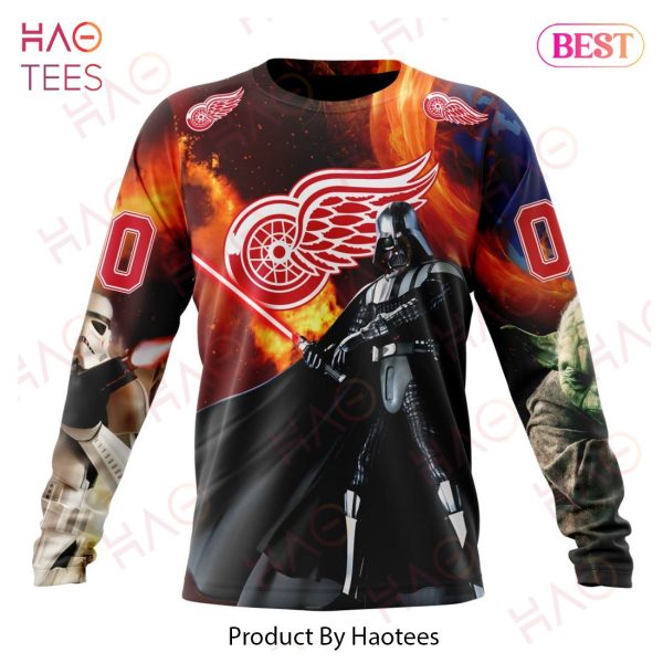 NHL Detroit Red Wings Specialized Design X Star War Hoodie